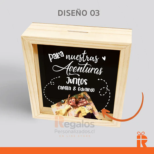 Alcancía Diseño nuestras aventuras de up 5