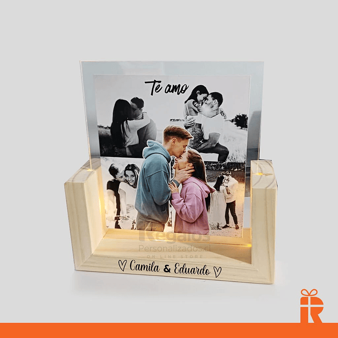 Cuadro acrílico madera diseño collage 1