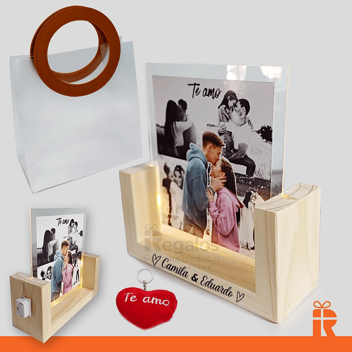 Cuadro acrílico madera diseño collage 2