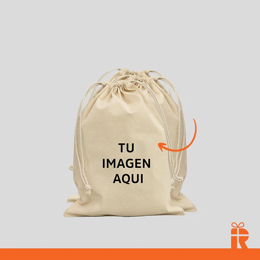 Saco algodón 10x15 cm personalizado 1