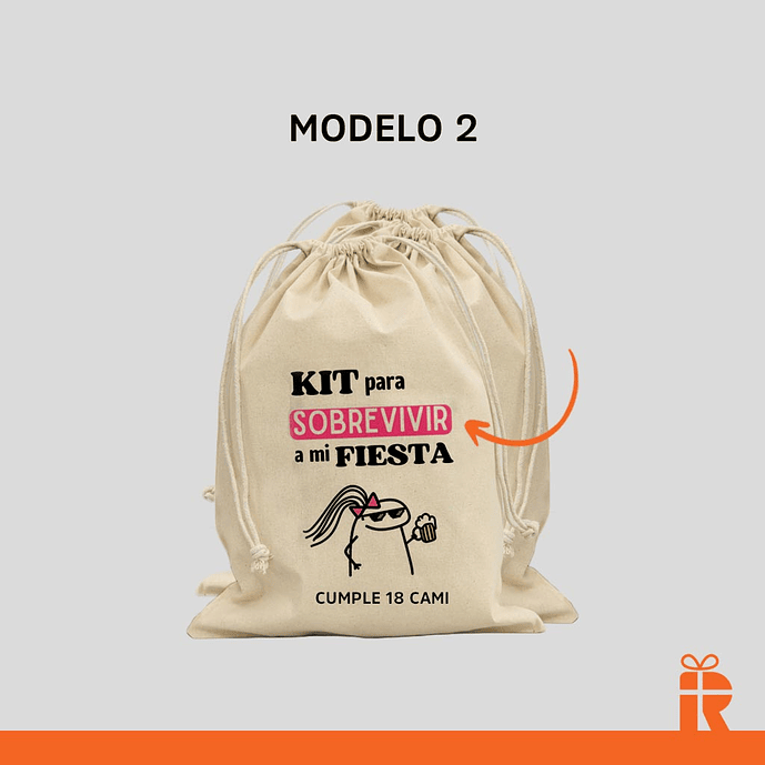 Pack Saco algodón diseño anti resaca 3