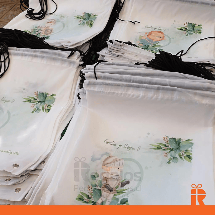 Morral clásico blanco personalizado 3