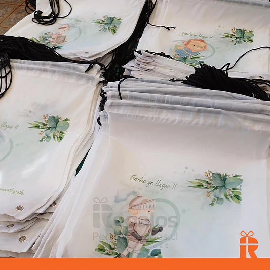 Morral clásico blanco personalizado 3