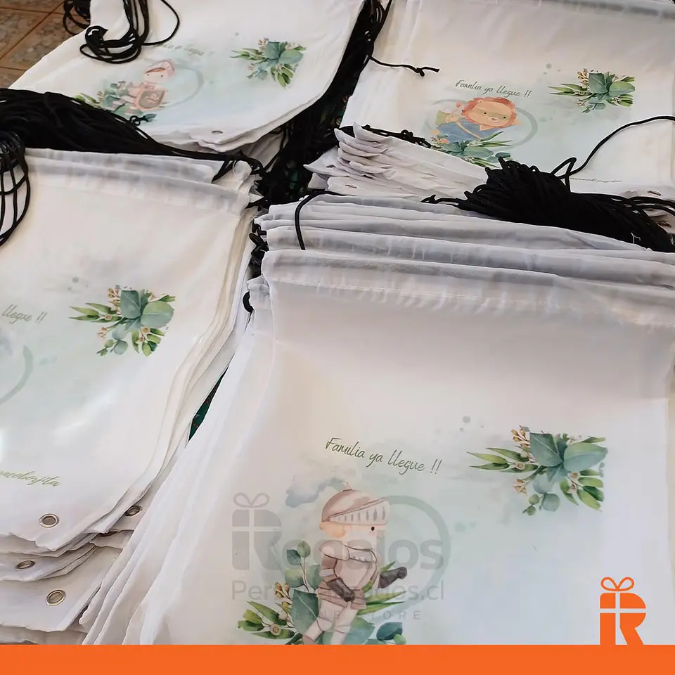 Morral clásico blanco personalizado 3