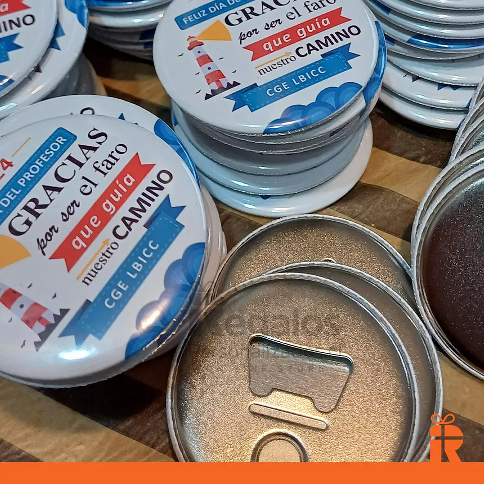 Chapita destapador magnético 58mm personalizado 4