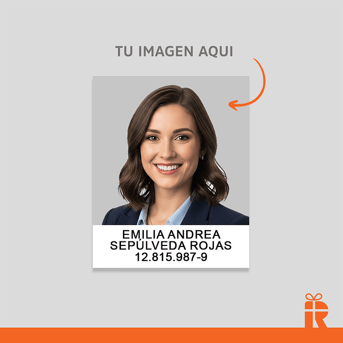 Impresión Foto carnet o pasaporte con datos 1