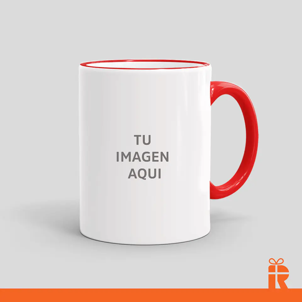 Tazón borde rojo personalizado 1