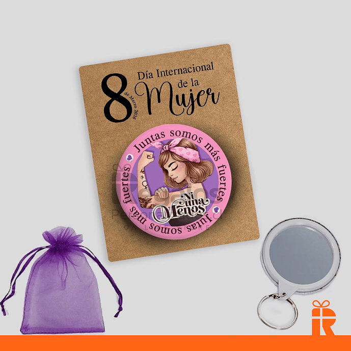 LLavero espejo diseño dia de la Mujer 1