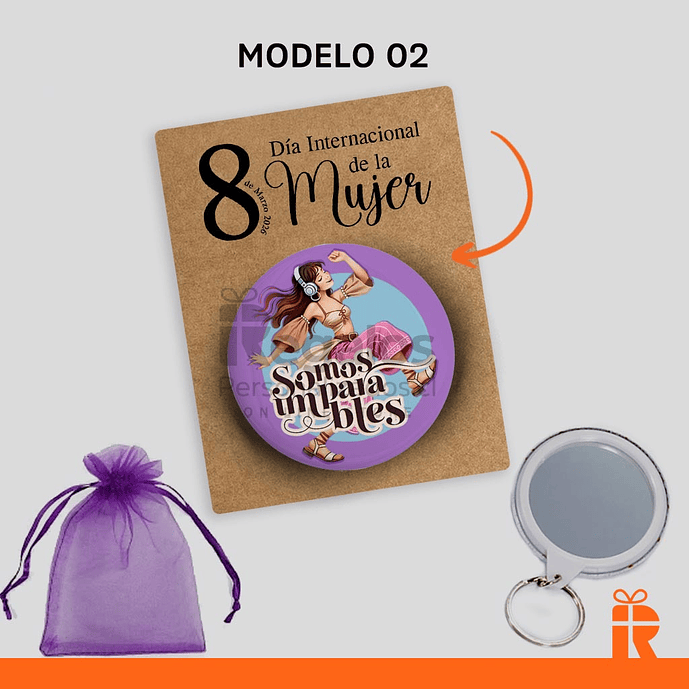 LLavero espejo diseño dia de la Mujer 6