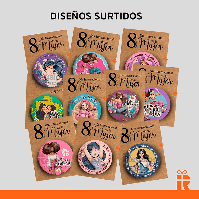 LLavero espejo diseño dia de la Mujer 15