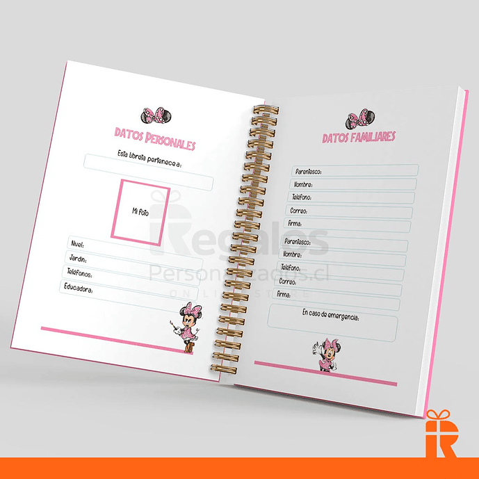 Libreta comunicación Jardin Minnie 3