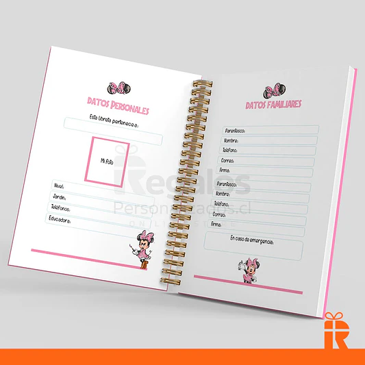 Libreta comunicación Jardin Minnie 3