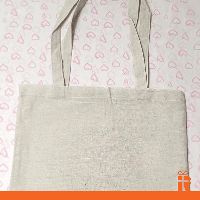Bolsa tela natural personalizada 3