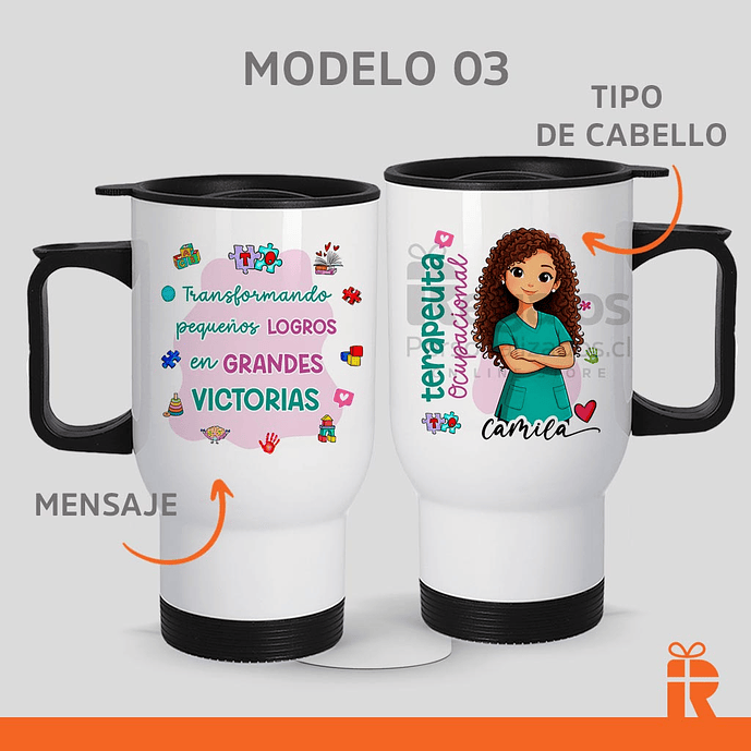 Mug térmico Terapeuta Mujer Avatar 2 4