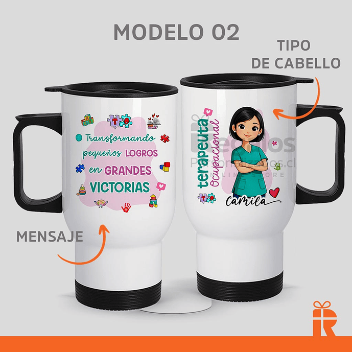 Mug térmico Terapeuta Mujer Avatar 2 3