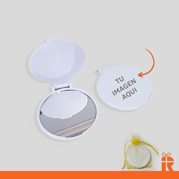 Docena espejo económico de bolsillo, personalizado 2