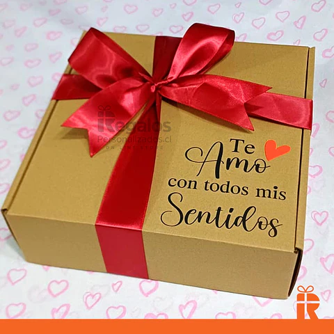 Box te amo con todos mis sentidos