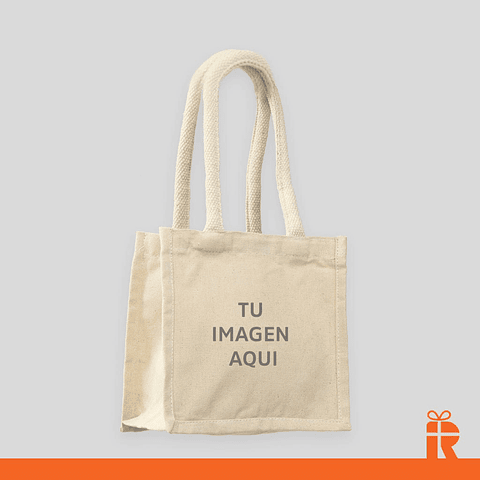 Bolsa deluxe algodón 20x20x15 personalizada