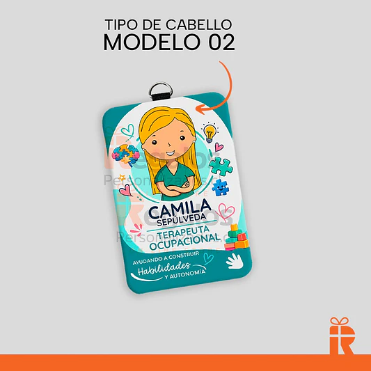 Porta credencial diseño T.O. mujer 3