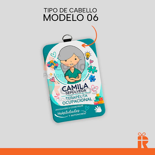 Porta credencial diseño T.O. mujer 7