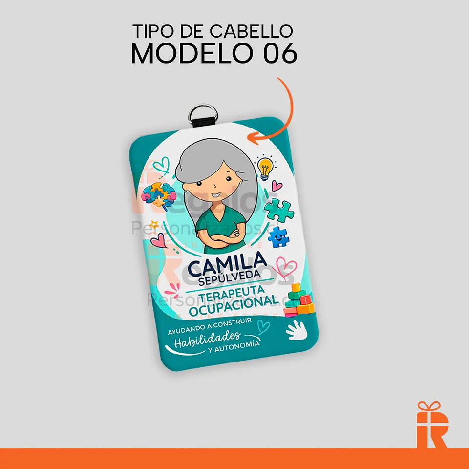 Porta credencial diseño T.O. mujer 7