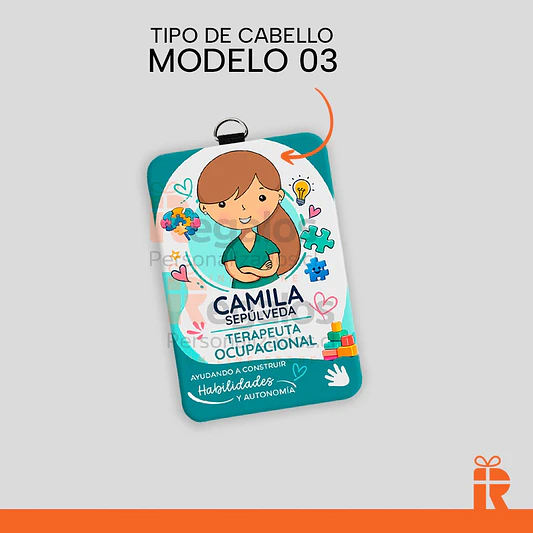 Porta credencial diseño T.O. mujer 4