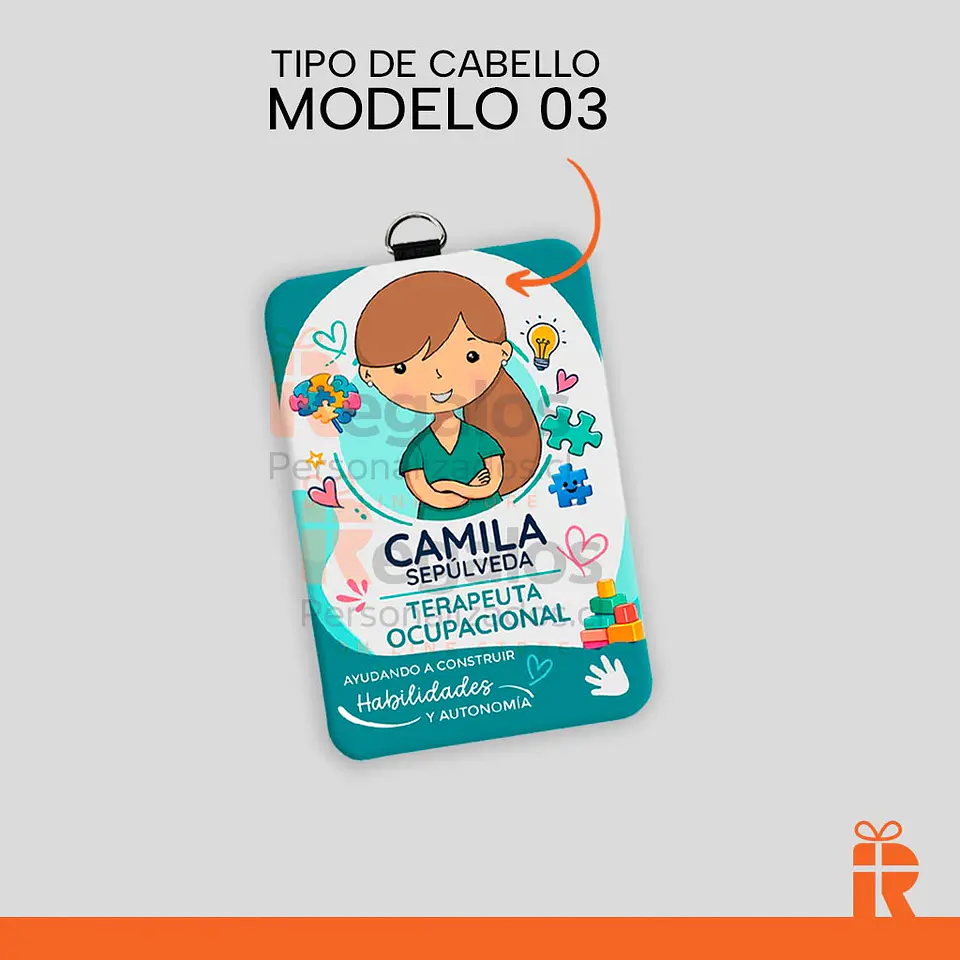 Porta credencial diseño T.O. mujer 4