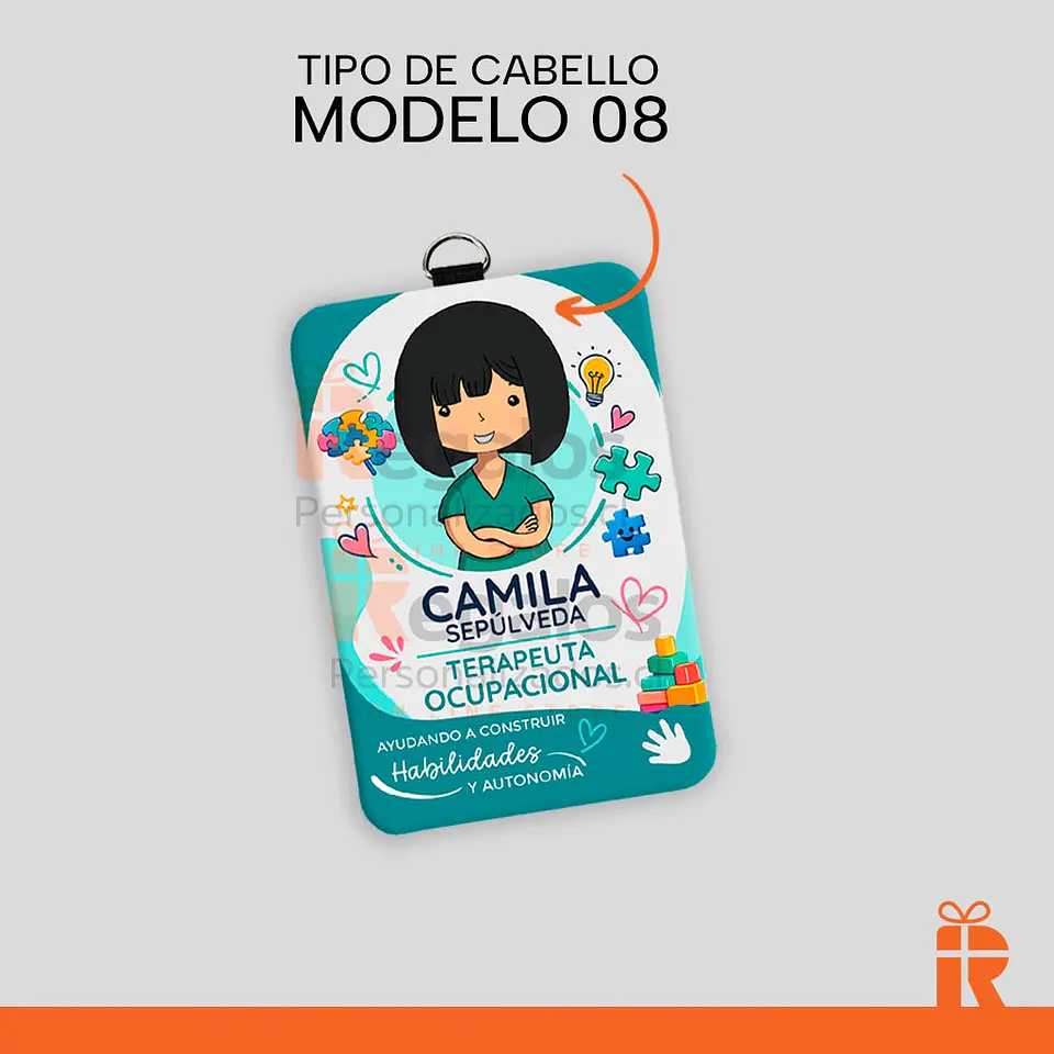 Porta credencial diseño T.O. mujer 9