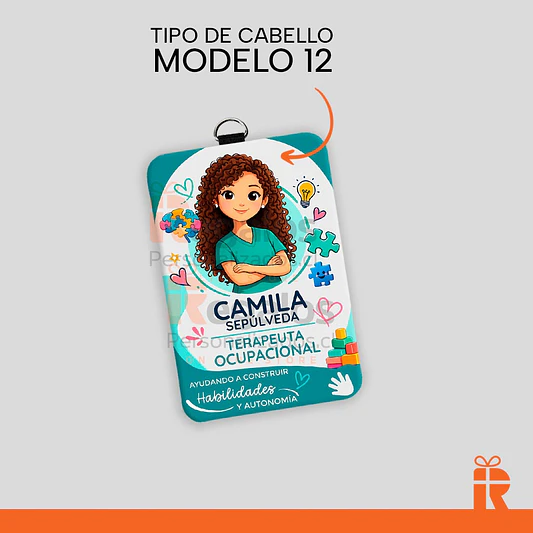 Porta credencial diseño T.O. mujer 13