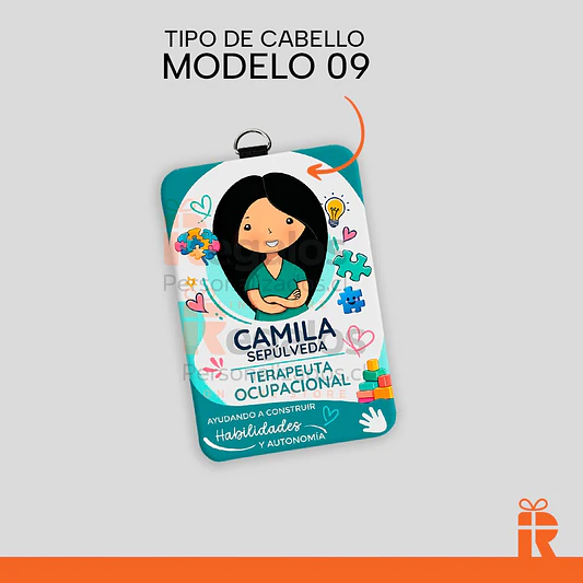 Porta credencial diseño T.O. mujer 10
