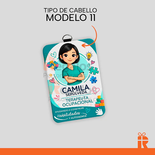 Porta credencial diseño T.O. mujer 12