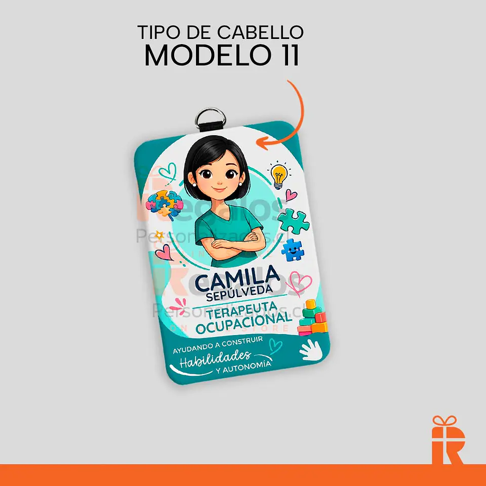 Porta credencial diseño T.O. mujer 12