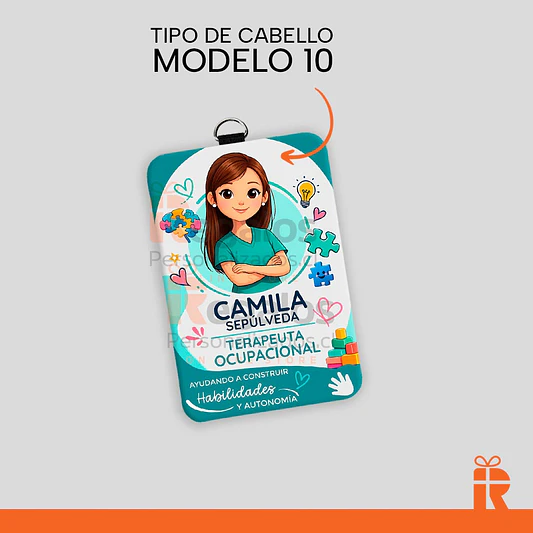 Porta credencial diseño T.O. mujer 11