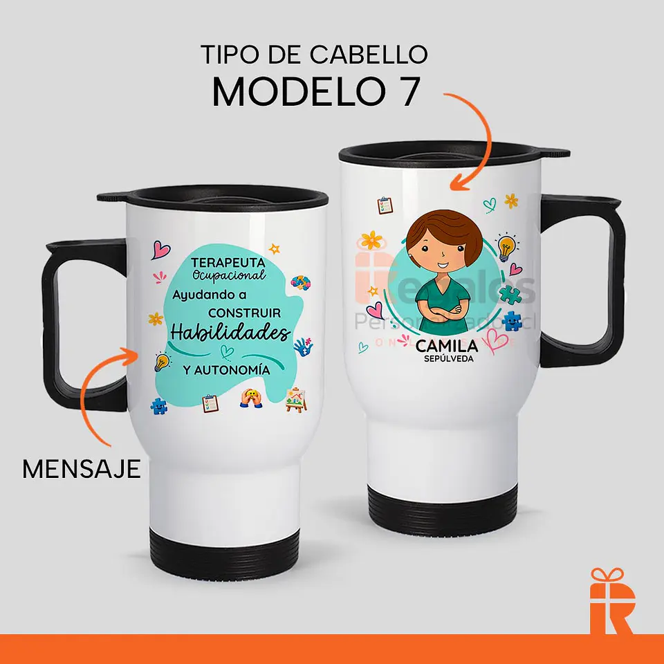 Mug térmico diseño T.O. mujer 8
