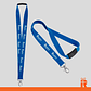 Lanyard azul personalizado - Miniatura 1