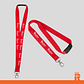 Lanyard rojo personalizado - Miniatura 1
