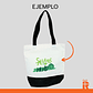 Bolsa algodón fuelle negro personalizada - Miniatura 4