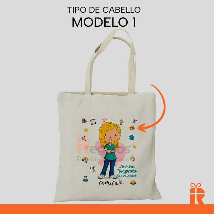 Bolsa tela diseño T.O. mujer 2