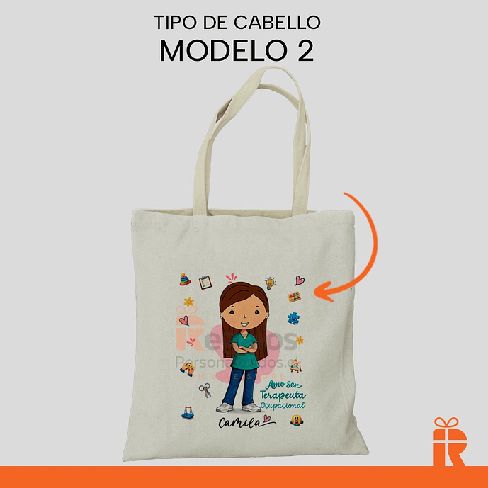Bolsa tela diseño T.O. mujer 3