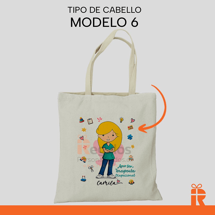 Bolsa tela diseño T.O. mujer 7