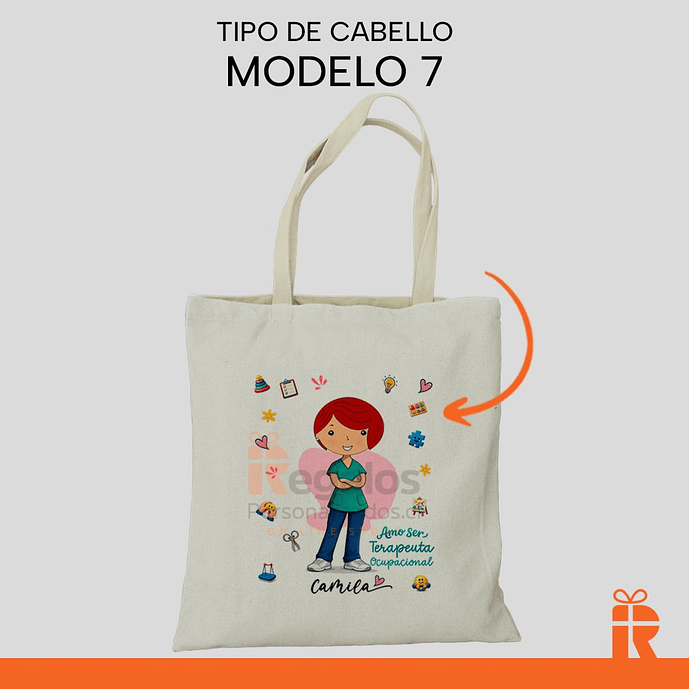Bolsa tela diseño T.O. mujer 8
