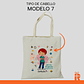 Bolsa tela diseño T.O. mujer - Miniatura 8