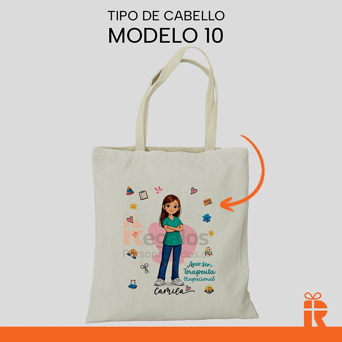 Bolsa tela diseño T.O. mujer 11