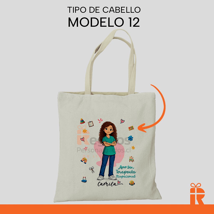 Bolsa tela diseño T.O. mujer 13