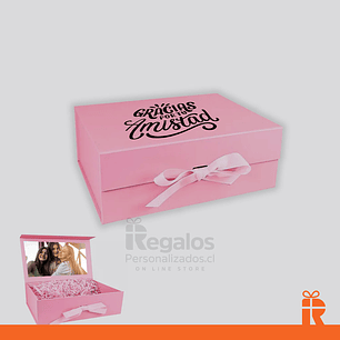 Caja premium para regalo 29x22x10 rosada