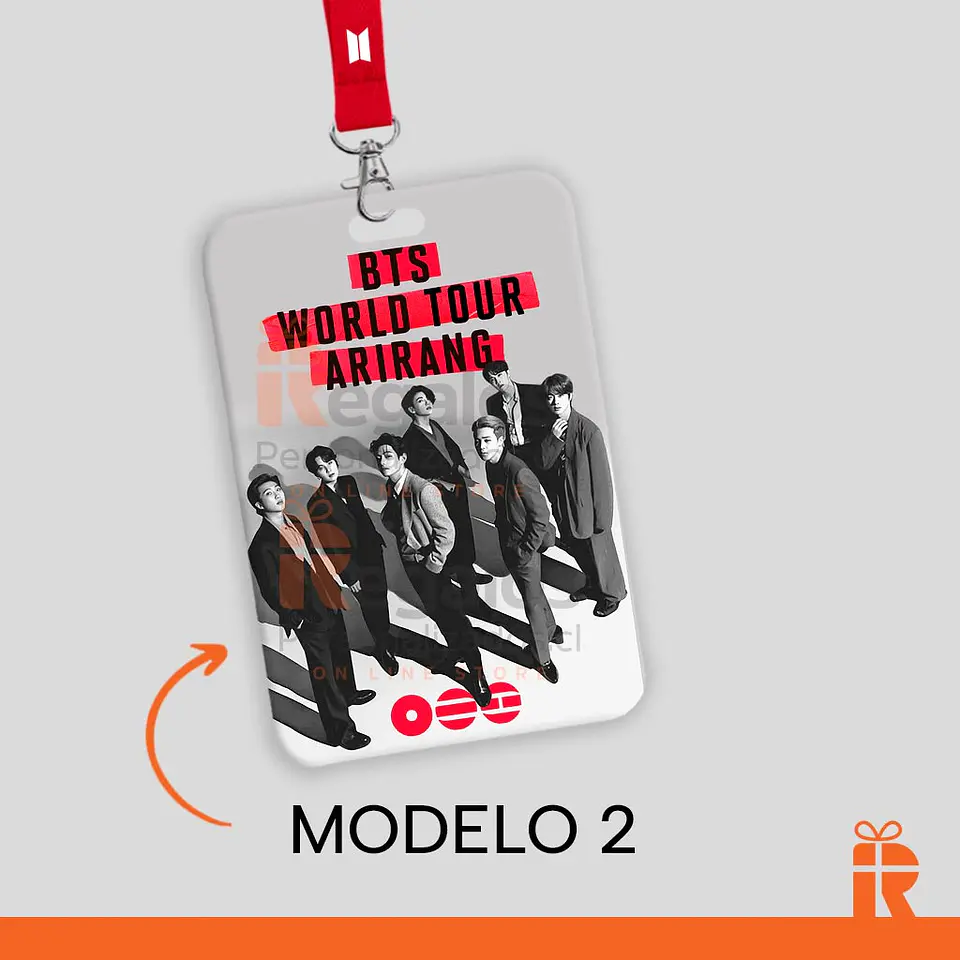 Porta credencial diseño BTS 3