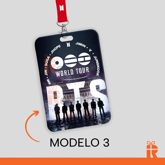 Porta credencial diseño BTS 4