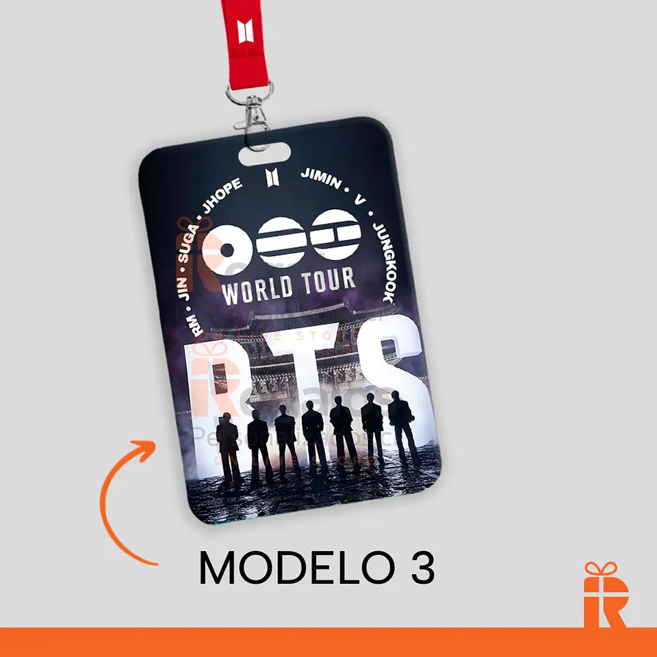 Porta credencial diseño BTS 4