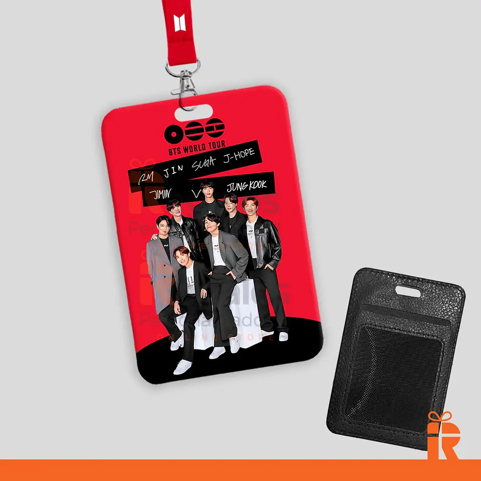 Porta credencial diseño BTS 1