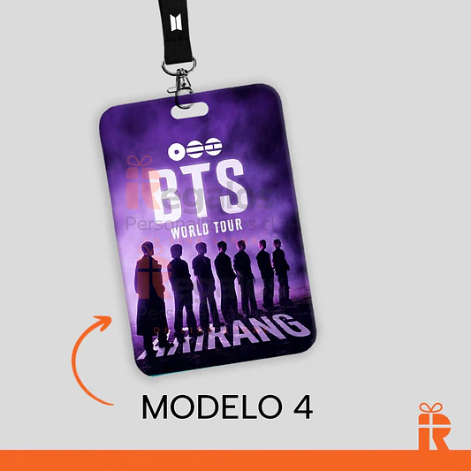 Porta credencial diseño BTS 5